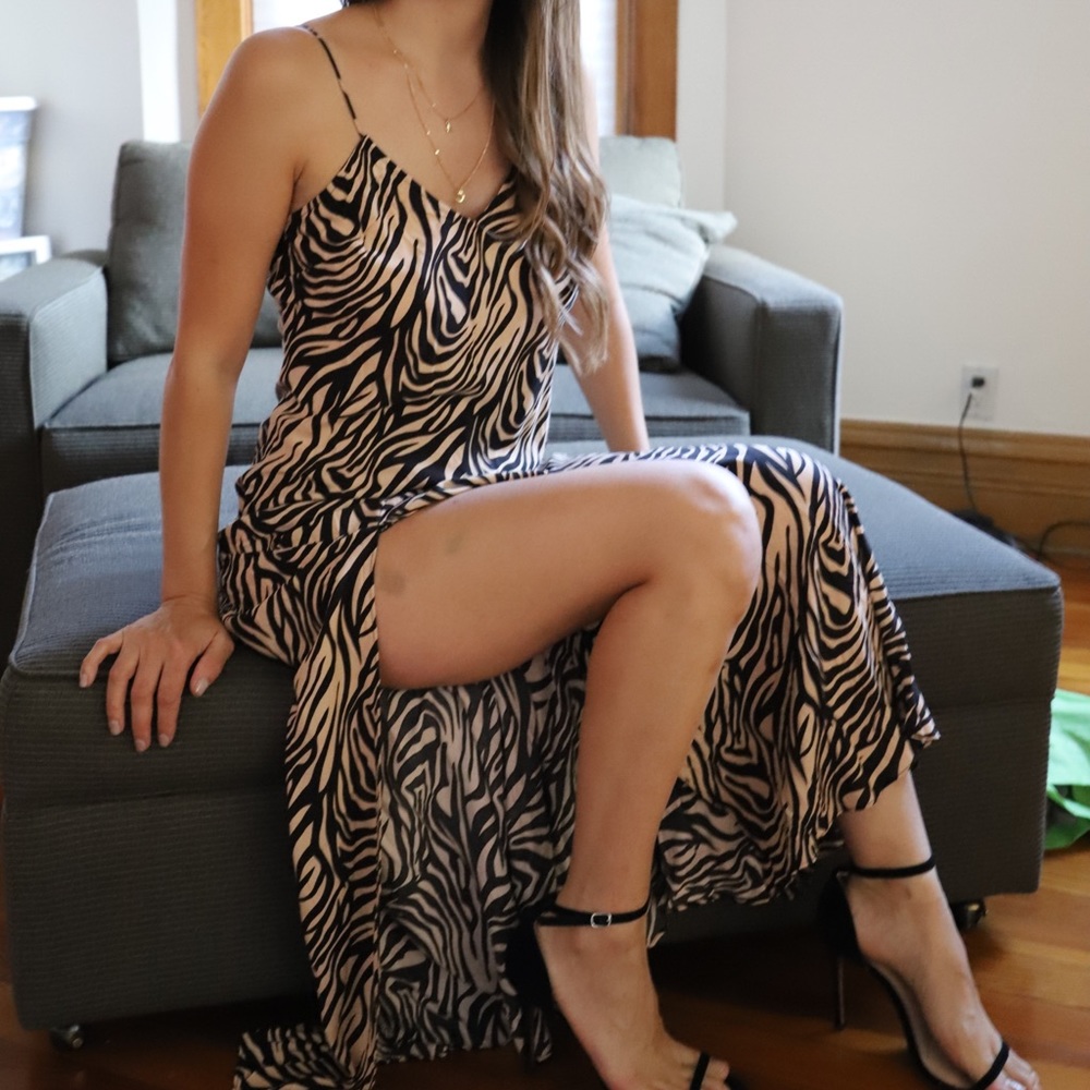 NWT Zebra Print Maxi Slip - Picture 6 of 12